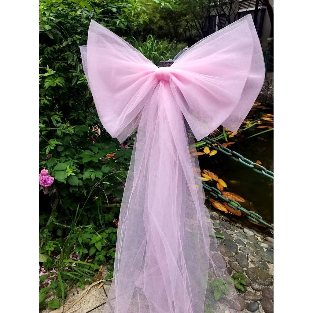 Pita decor big bow tilla panjang 50cm NB840