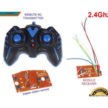 RJC Module PCB Mainan RC Remote Control 2,4Ghz 4Ch GS-6197 Universal