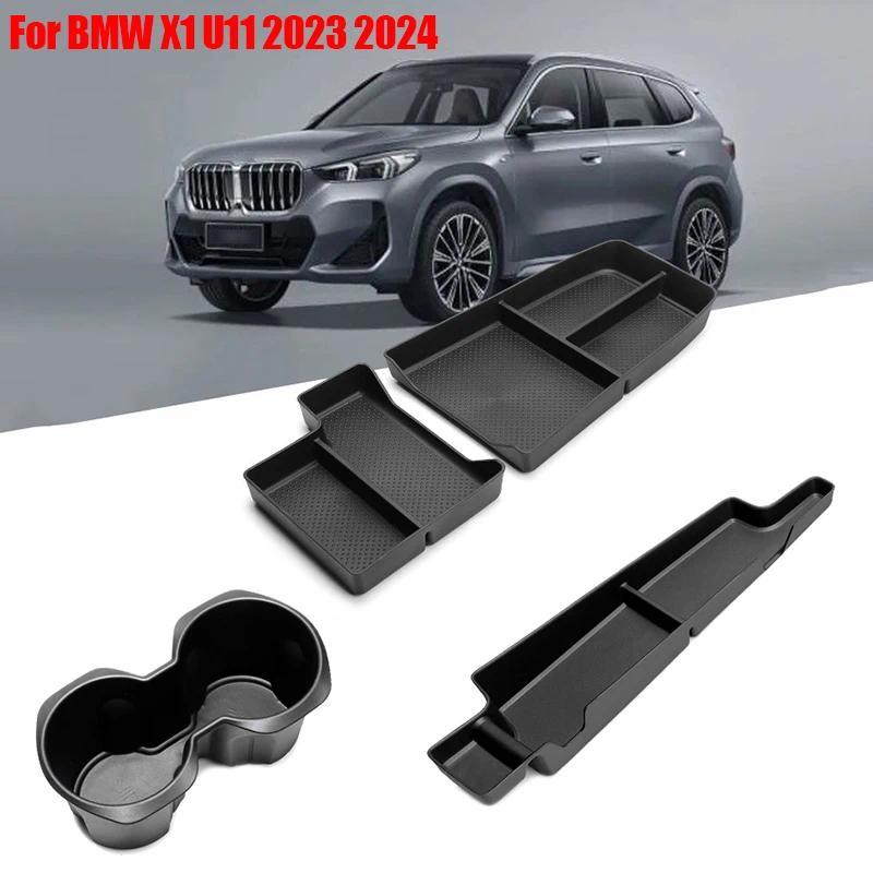 For BMW X1 U11 Center Console Organizer Tray 2023 2024 U11 Lower Console Organizer Tray TPE Under Co