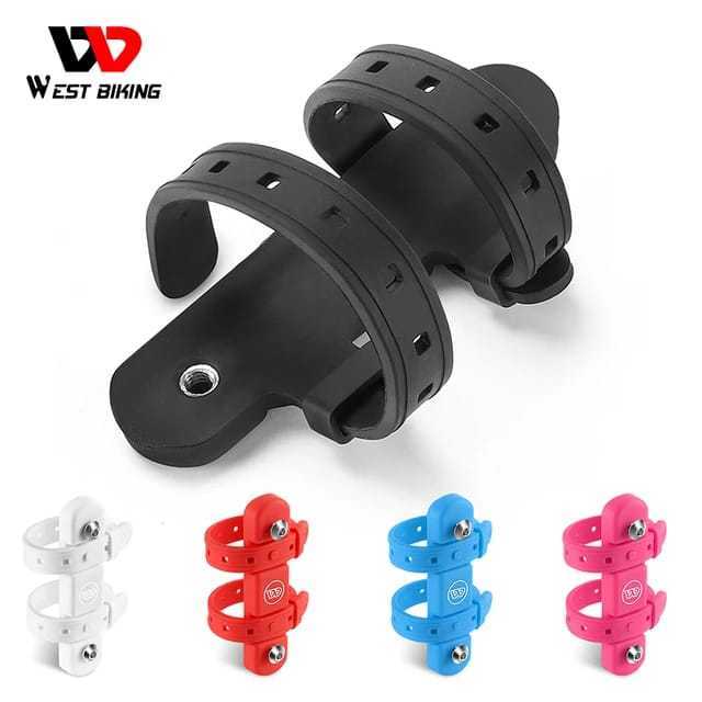 Foto West Biking Holder Strap Tali Bracket Bottle Cage Dudukan Tempat Botol Minum Bidon Fleksibel Seatpost Frame sepeda