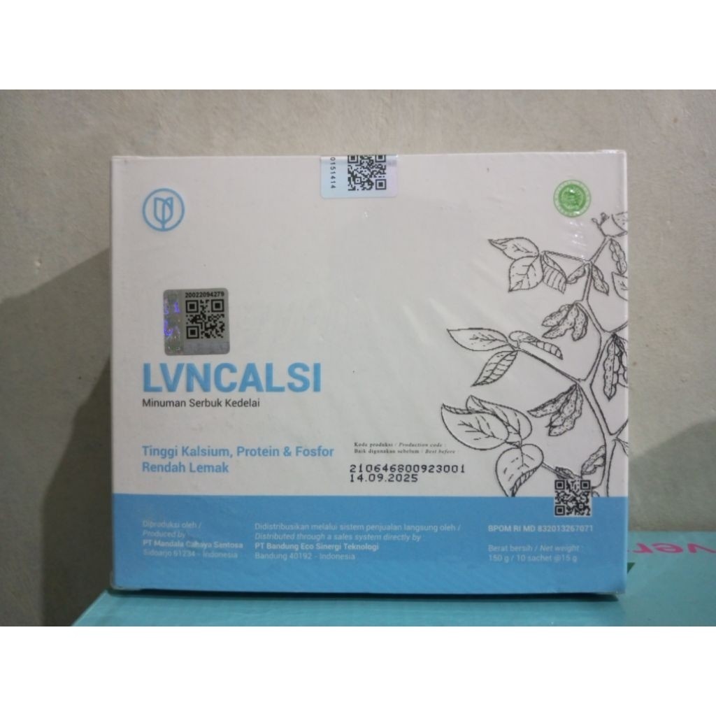 lvn calsi Minuman Serbuk Kedelai Original 100% kemasan NEW