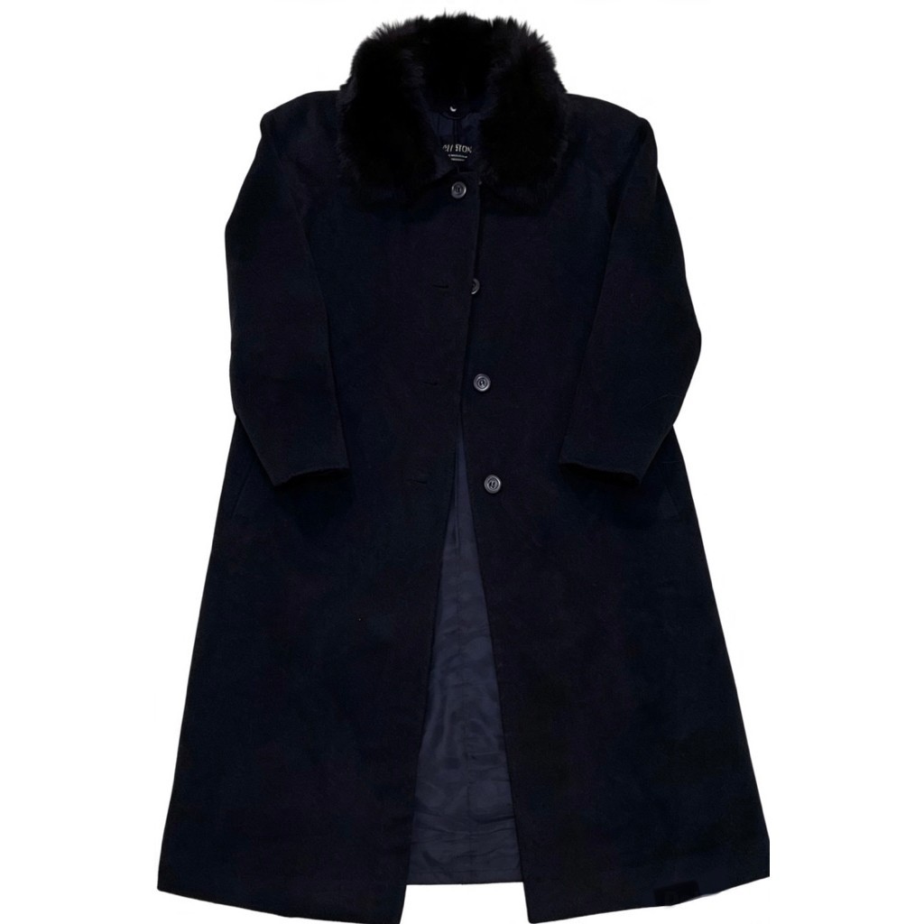Coat Branded Peach Stone (Baru, Angora dan Saga Fox Asli) / Coat Bulu Rubah Asli/ Coat Angora / Coat
