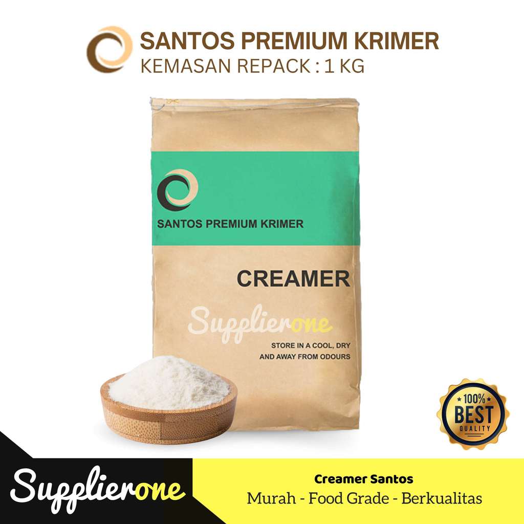 Creamer Premium Santos Repack 1kg / Krimer Santos Ripack / Krimer Bubuk / Keimer Santos Ecp83