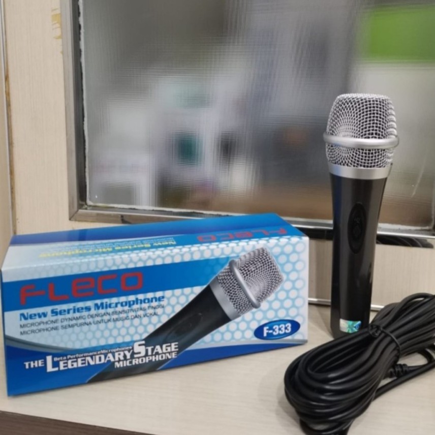 COD MIC KABEL MICROPHONE FLECO F-333 Original / MIC KARAOKE LEGENDARY STAGE MICROPHONE FLECO F-333