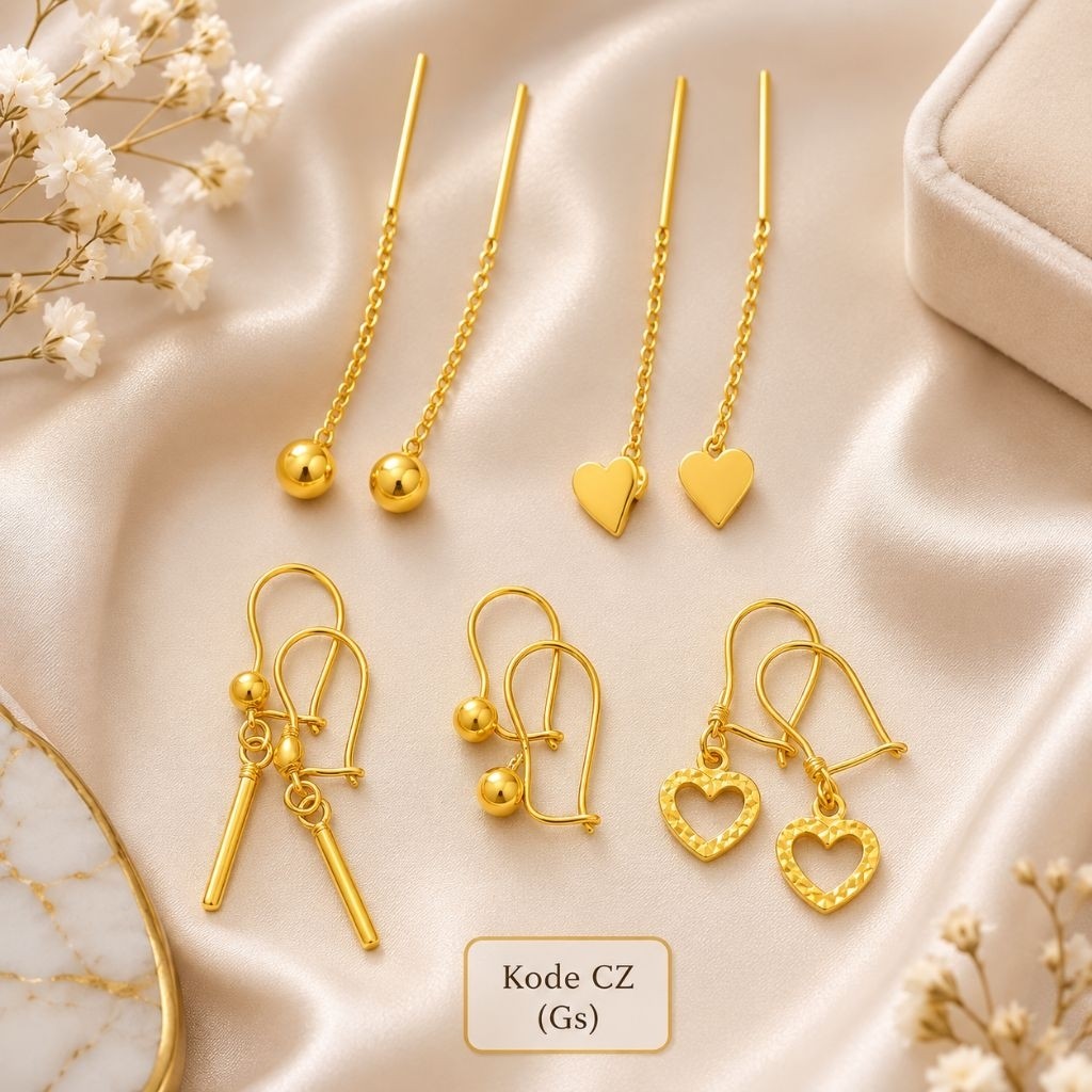 ANTING KOIN 91 TERMURAH MIRIP EMAS ASLI