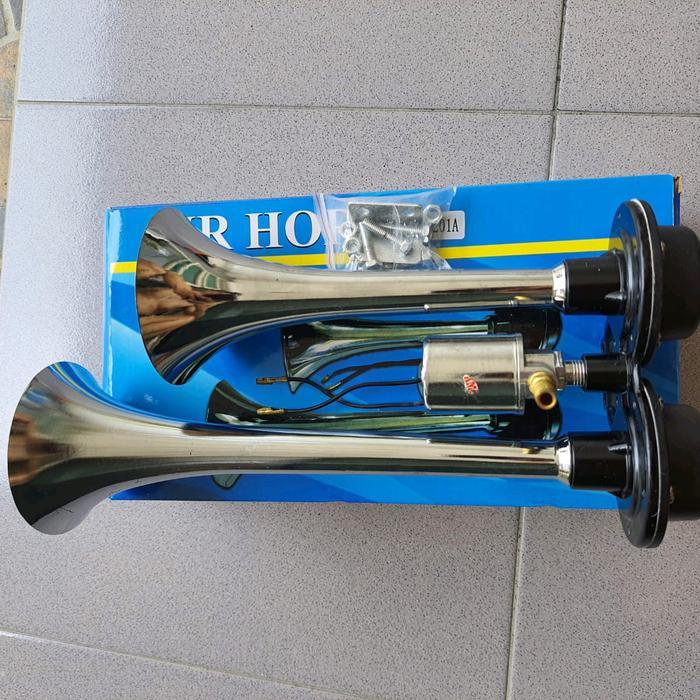 Klakson 2 Corong Hino RK 12V 24V dengan Pengaturan Angin - Car - -, -