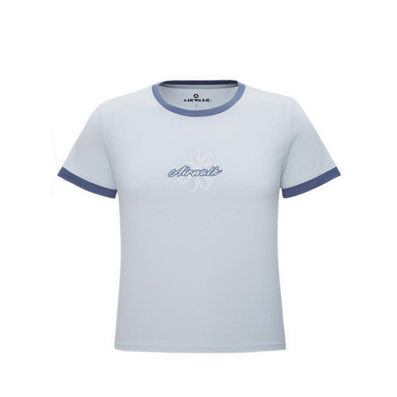 Airwalk Hema Women's T-Shirt Dusty Blue - Blue
