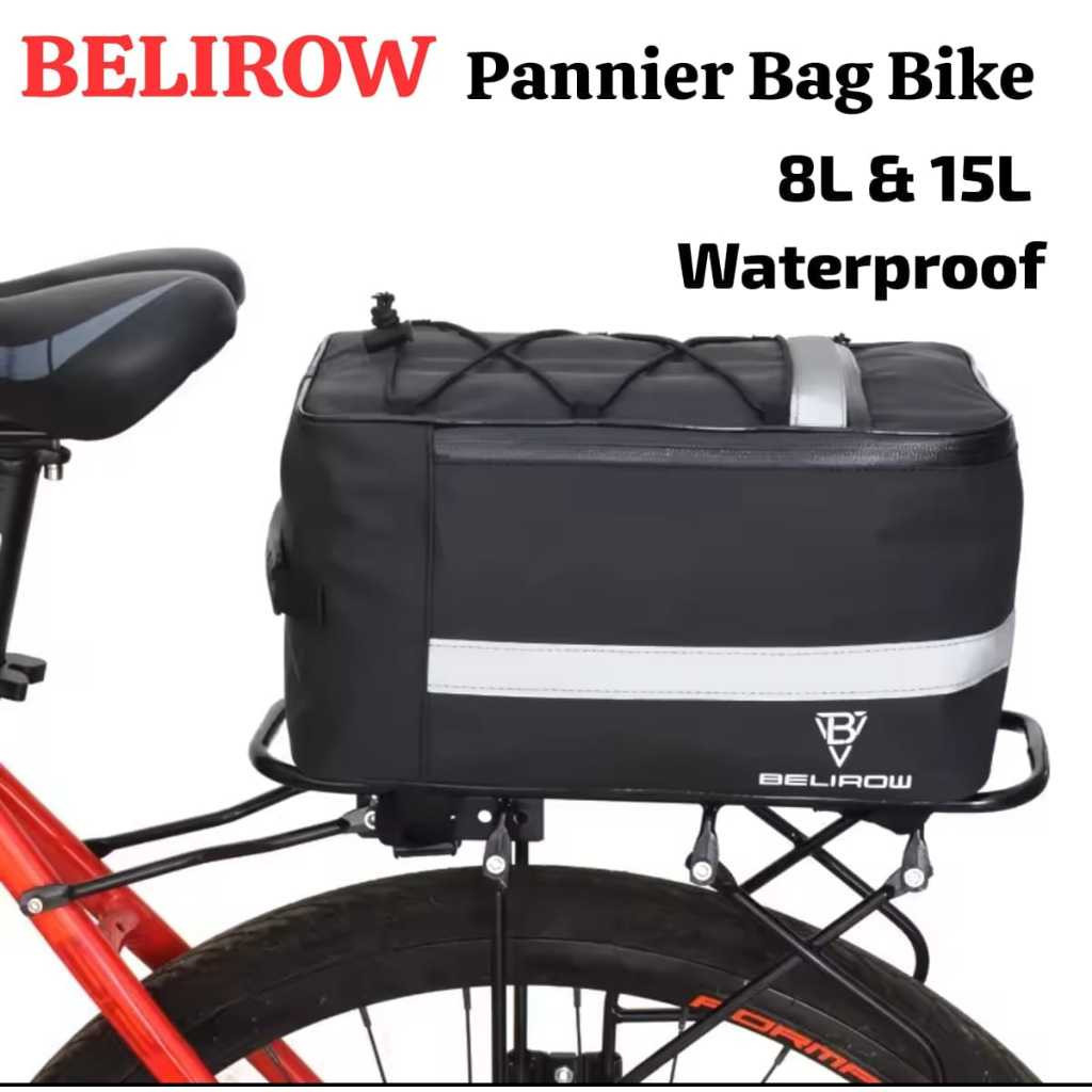 Foto Belirow Tas Rack Belakang Gravel Touring Turing 5 Liter Rear Basket Bike Trunk Pannier Panier Belakang Sepeda RB Federal MTB Touring