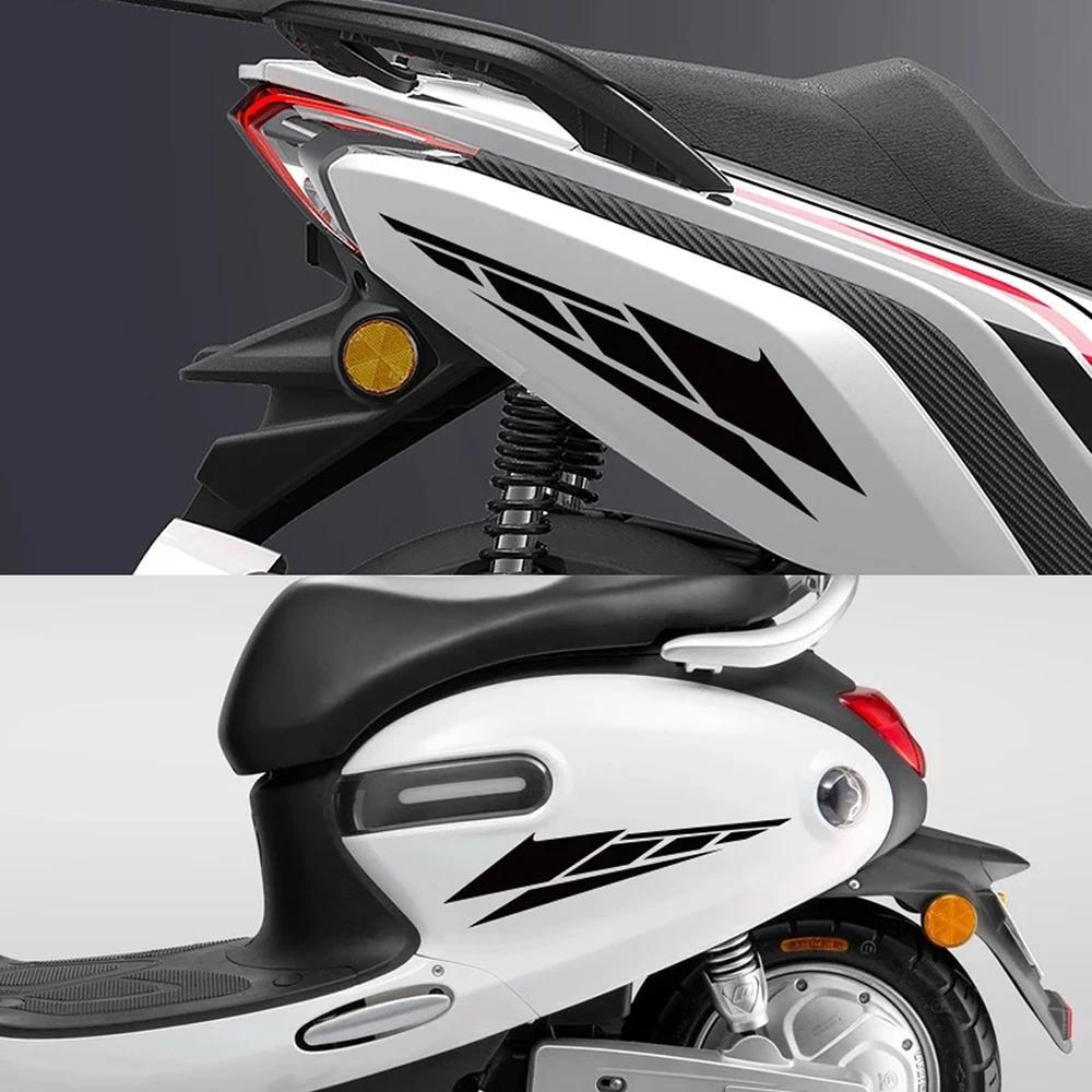 Motorcycle Front Fender Moto Side Body Head Tail Box Reflective Stickers Pegatinas Decal Accessories