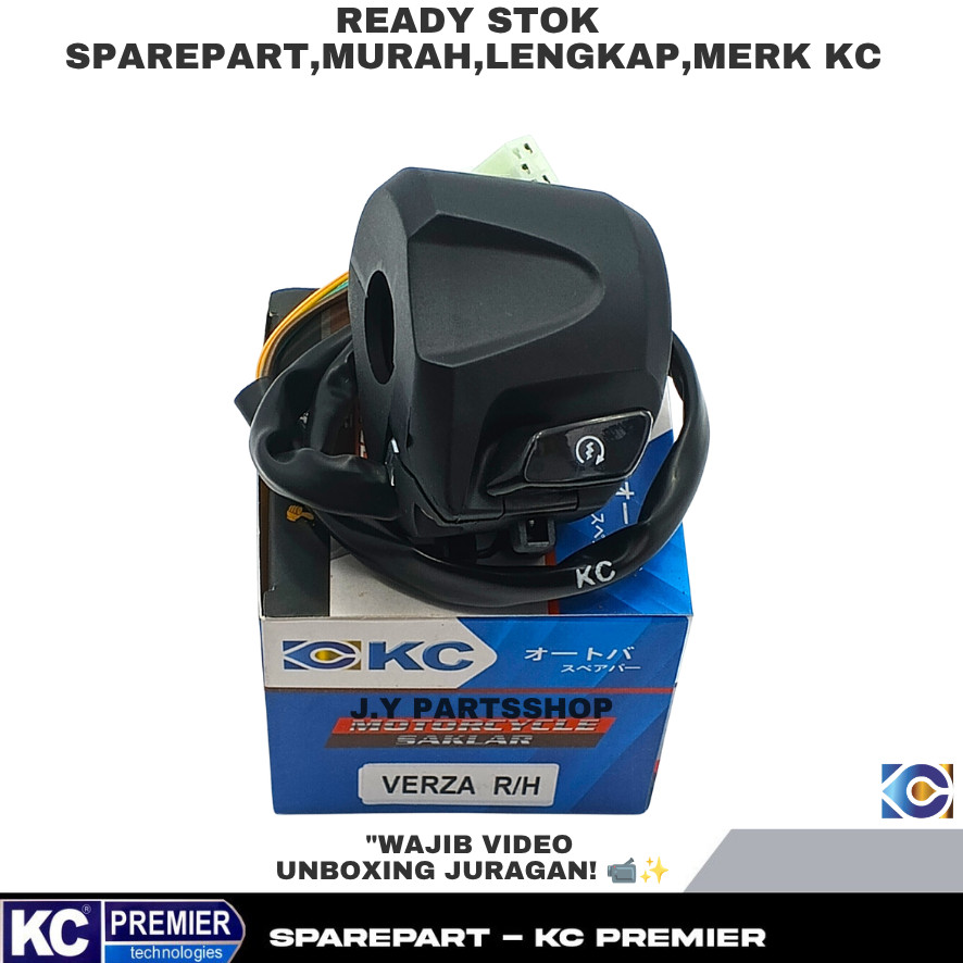 Saklar Holder Kanan K18 KC Honda Verza 150 CB150 Verza Tombol Starter 35150-K18-961-KC