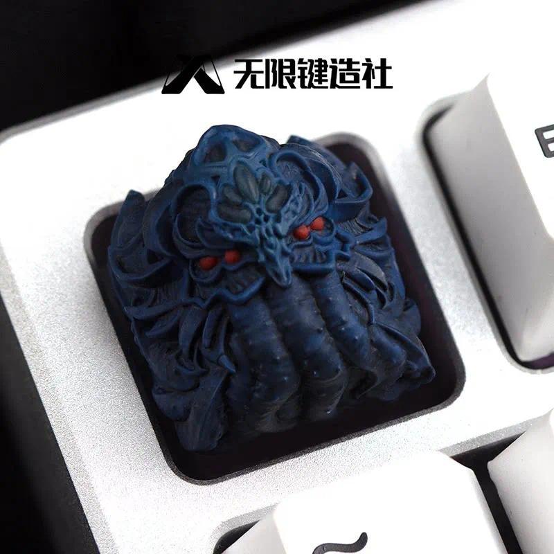 Cthulhu Hastur Artisan Keycaps Resin Custom DIY Personalized Keyboard Cap Anime Cute KeyCap for Mean