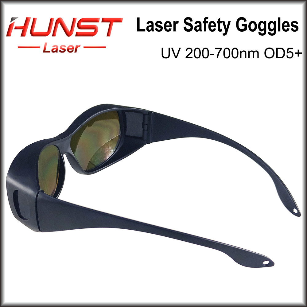 HUNST OD5+ Professional Safety Goggles for 355nm 450nm 520nm 532nm 650nm UV,Green,Blue, Red Eye