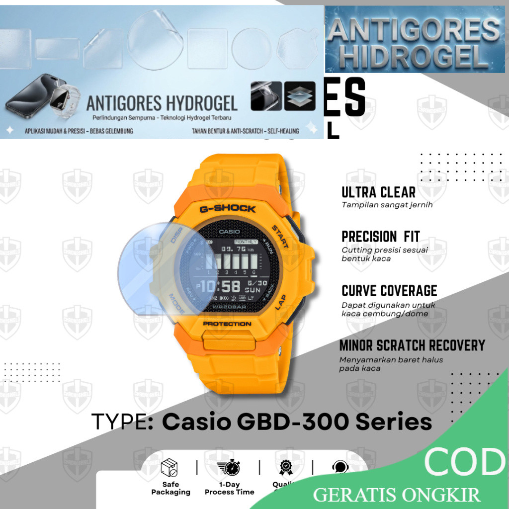 Anti Gores Hydrogel G-Shock GBD300 Gshock GBD 300