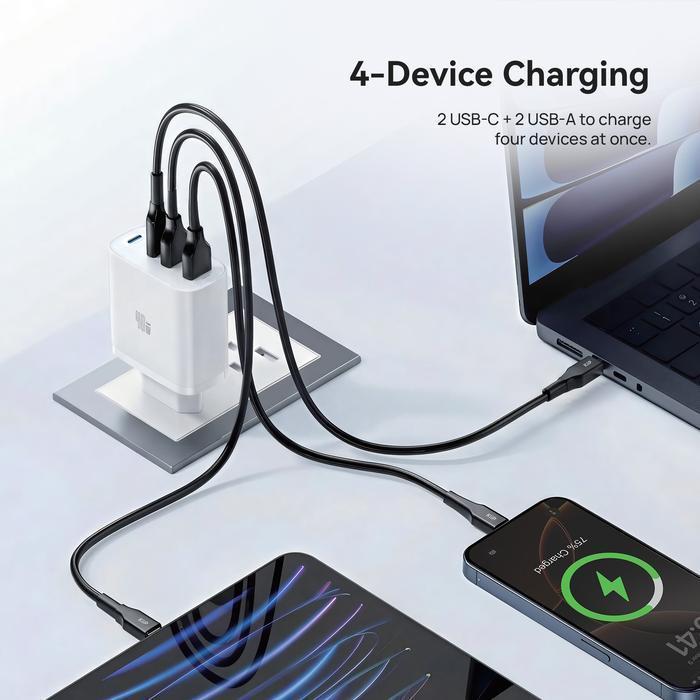 KiiP G40W / G 40W Charger Adaptor GaN 40W 4-Port PD Fast Charging 4 Port