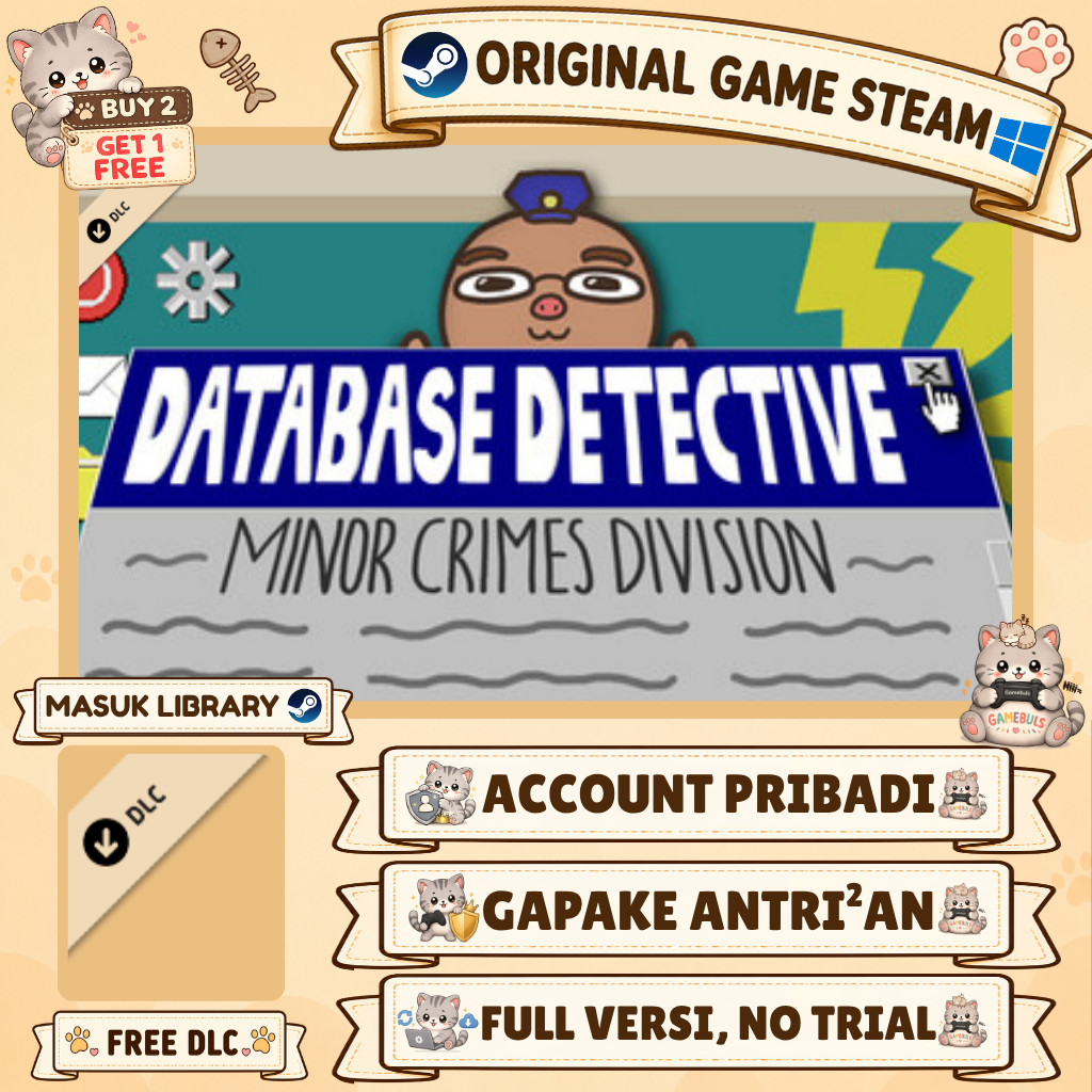 Database Detective Minor Crimes Division Game Steam - Games PC Laptop Windows
