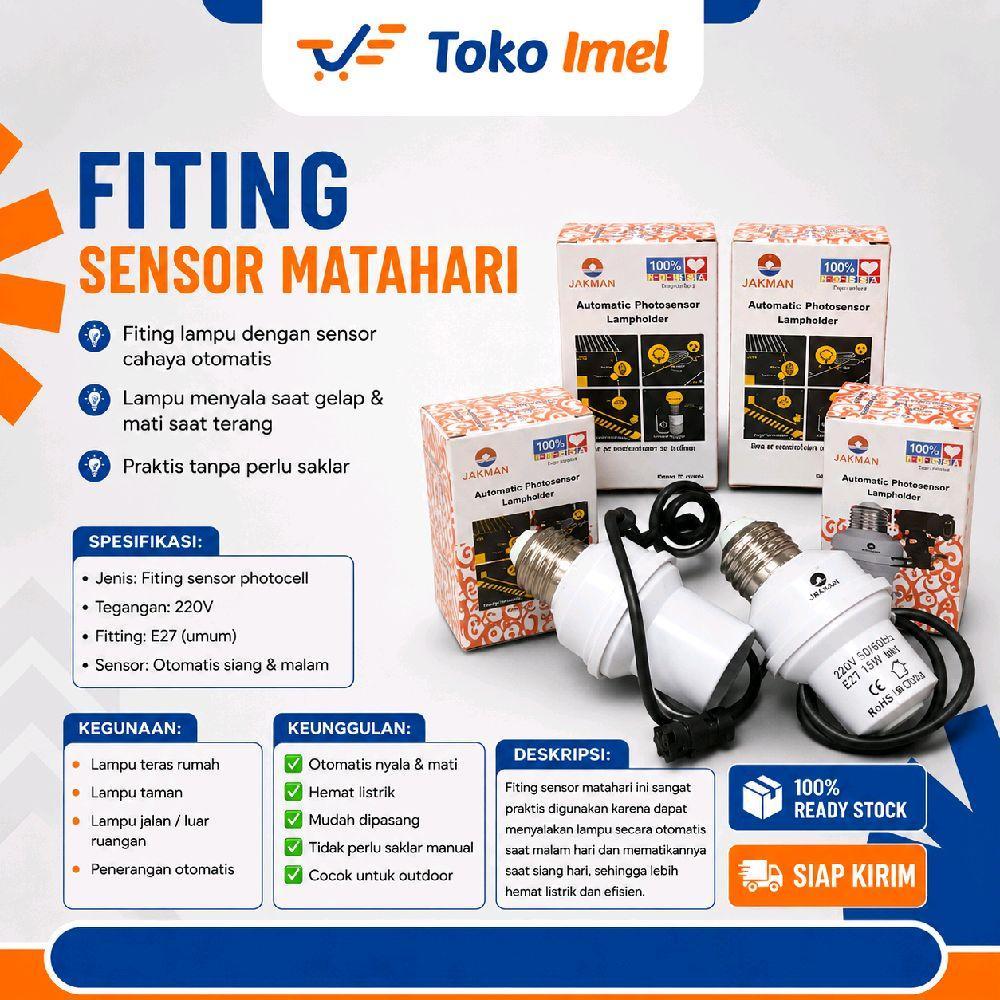 Fiting Lampu,Sensor Matahari