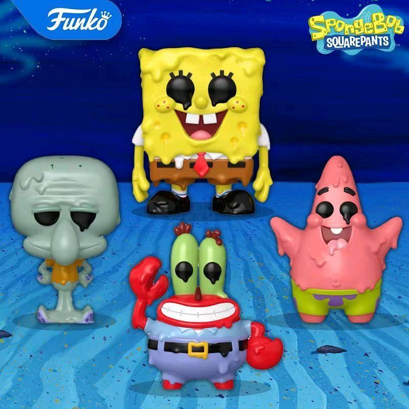 ORIGINAL Funko Pop SpongeBob SquarePants Mr. Krabs Patrick Squidward Melting