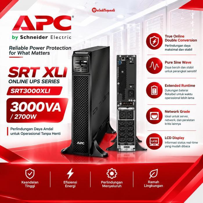 APC UPS SRT1500XLI / SRT 1500XLI / 1500XLI Smart-UPS Online 1500VA 1.5KVA 1500W LCD Sinewave Origina