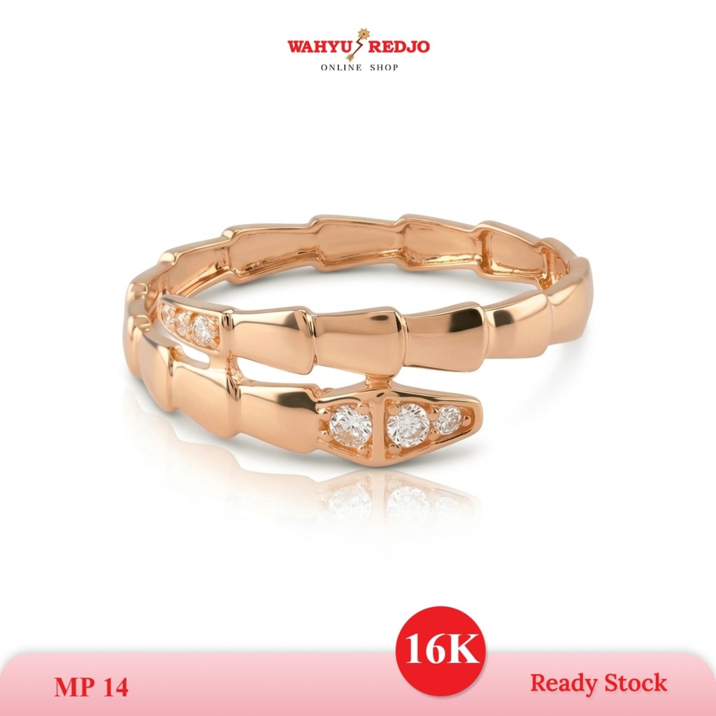 WAHYU REDJO - CINCIN EMAS 16K MODEL ULAR MATA TIMELESS & DAILYWEAR (PMR)