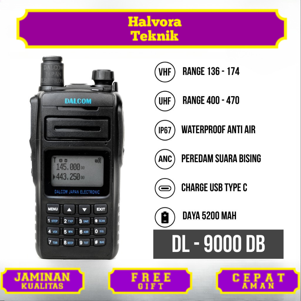 HT DALCOM JAPAN DL-9000 WATERPROOF IP68 DUALBAND