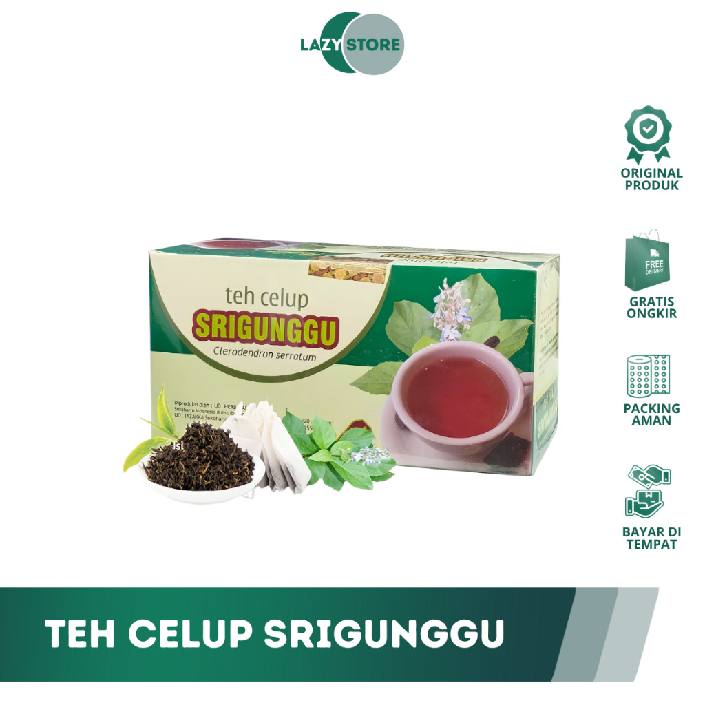 

TEH SRIGUNGGU OBAT BATUK SEBAGAI GURAH ALAMI, MELEGAKAN TENGGOROKAN BATUK DAN ASMA BPOM RESMI 20 KANTONG original 100%