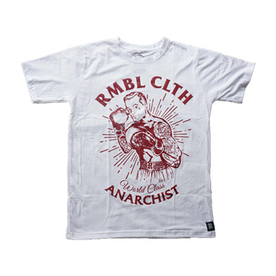 (COD) RMBL KAOS / TSHIRT BOXING WHITE / TS BXNG WHT
