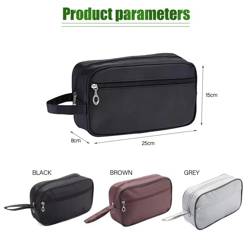 ZENID Tas Perlengkapan Mandi Pria / Wash Bag Travel / Tas Tempat Sabun Tas Alat Mandi Traveling