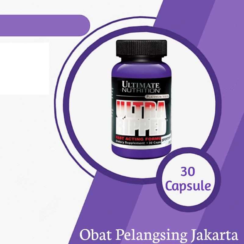 BISA COD | Ultra Ripped 30 Capsule Fast Acting Formula Ultimate Nutrition Suplemen Fitnes Pembakar L