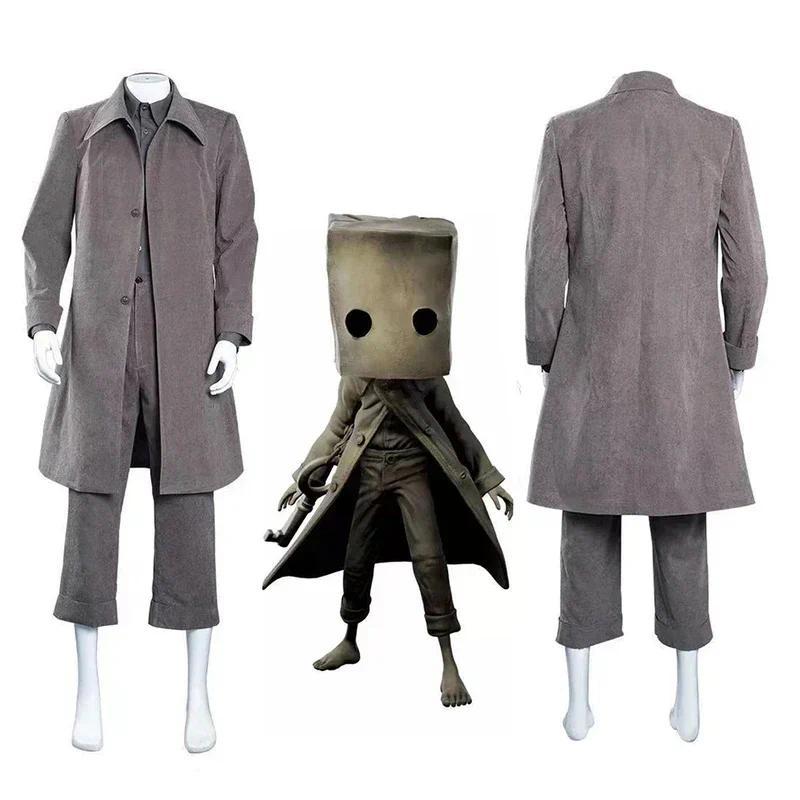 Game Cosplay Costumes Little Nightmares 2 Mono Coat Uniform Adult Performance Clothes Cloak Hallowee