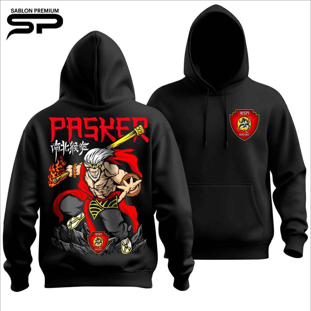 Jaket Hoodie IKSPI Kera Sakti 1980 - KING of Monkey Master Kungfu IKS - Distro Kaos KS Pakser Liar
