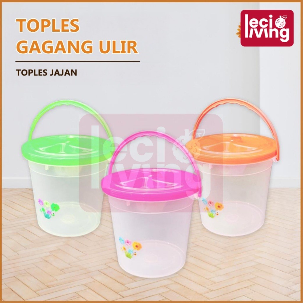 TOPLES GAGANG ULIR - Toples Hajatan Murah/ Tas Belanja /Toples Plastik / Toples Kerupuk