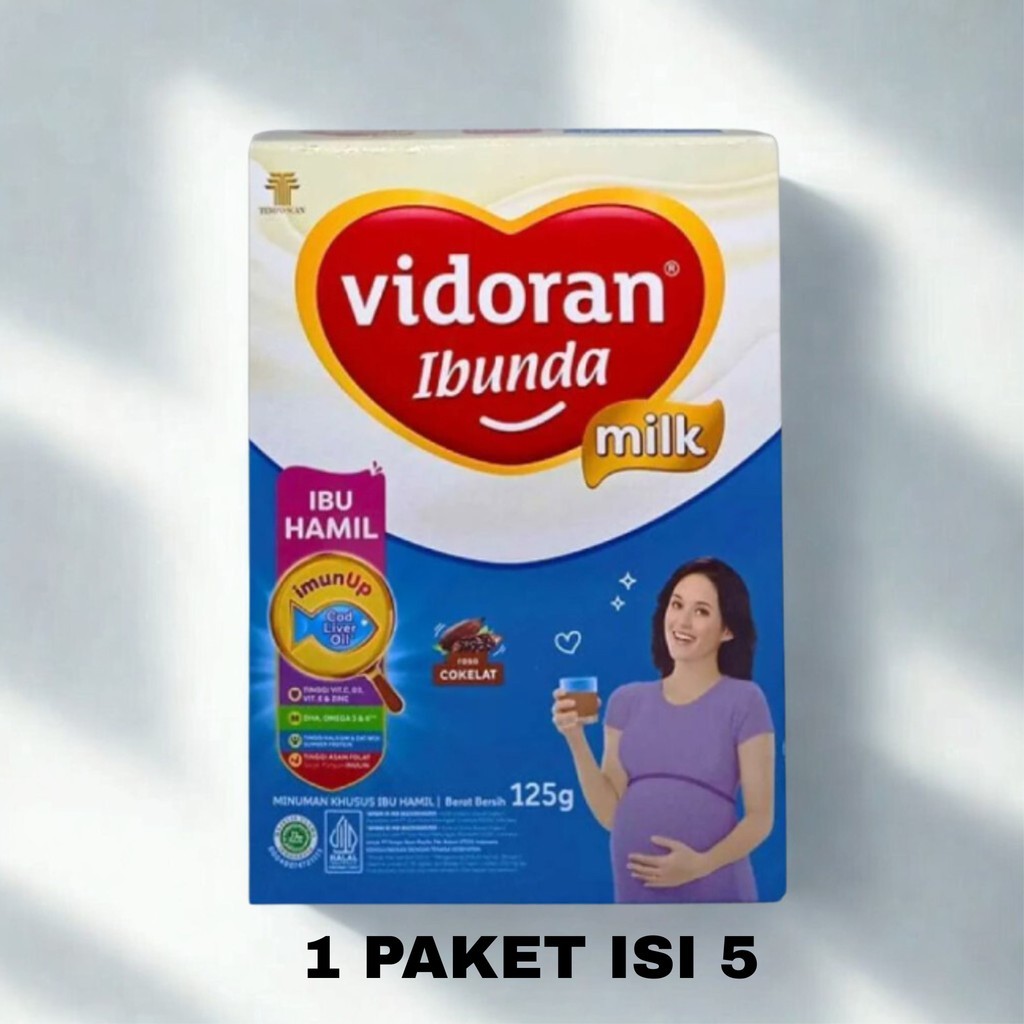 Susu Ibu Hamil Vidoran Cokelat 125gr Paket Isi 5 Pilihan Tepat Untuk Nutrisi Bunda Sehat