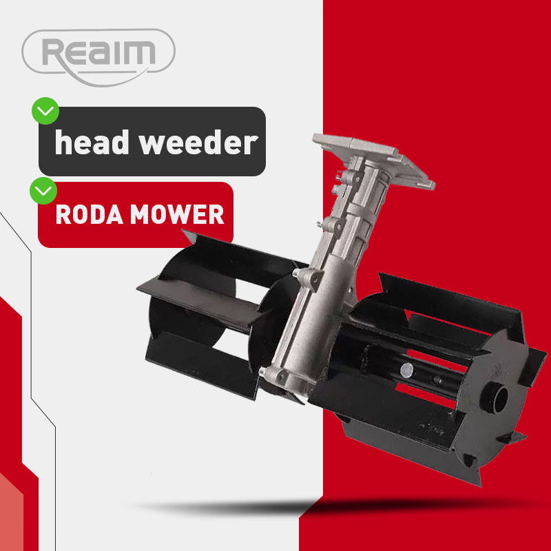 HOMEZY Alat Penggembur Tanah Mini Tiller Head Weeder Cakar Penyiang Gulma Mesin Potong Rumput Penyia