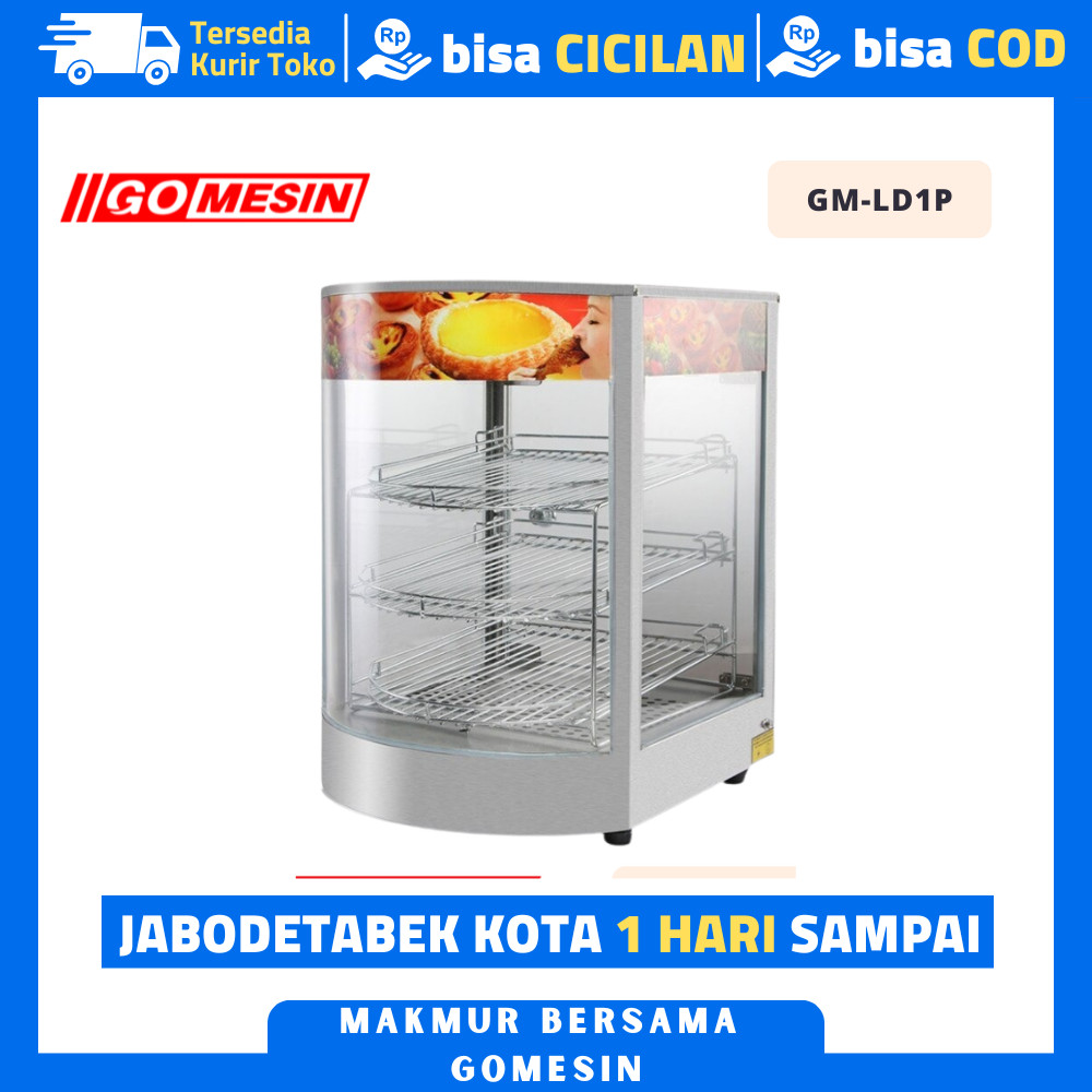 SHOWCASE WARMER FRIED CHICKEN GOMESIN GM-LD1P ETALASE PENGHANGAT MAKANAN AYAM FRIED CHICKEN