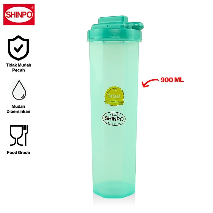 Tempat Air Minum Plastik Tropic 900 ML SIP 908 Shinpo / Coolpot Botol Minum /  JJ.Houseware