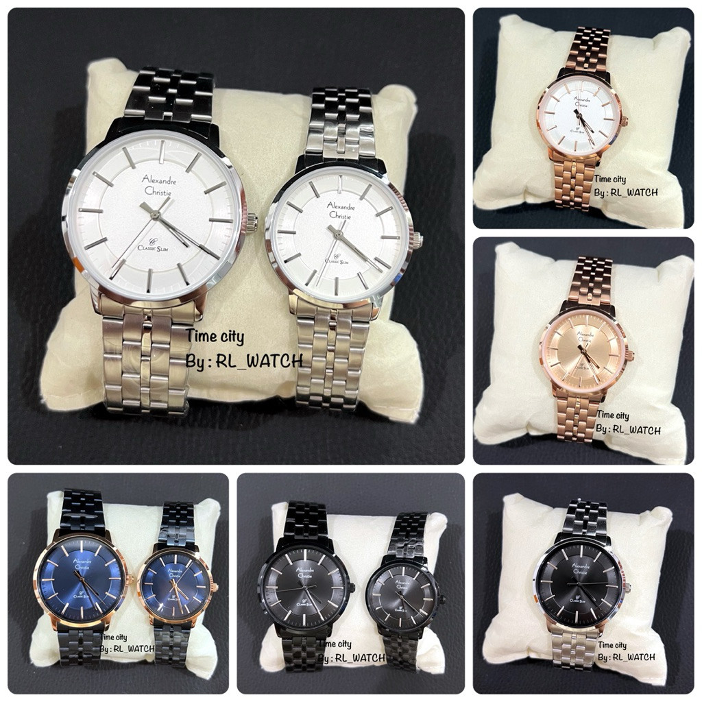 Jam Pria Wanita Alexandre Christie AC8692 Rantai