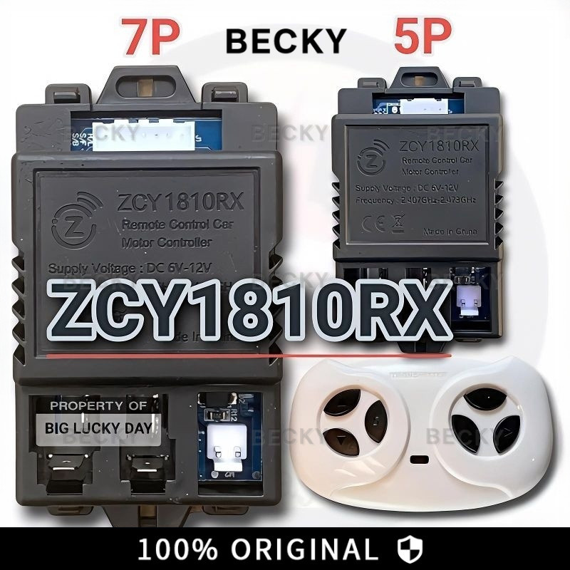 REMOT RECEIVER ZCY1810RX / JR1810RX 7PIN / 5PIN 6V - 12V MOBILAN AKI ANAK REMOTE CONTROL IC MODUL BO