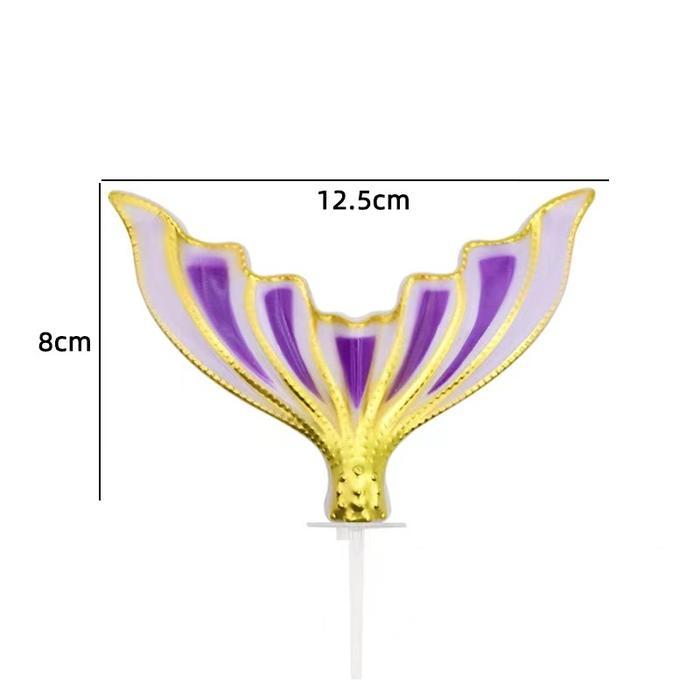 Hiasan Ekor Ekor Duyung Besar Plastik /Dekorasi Tema Laut Ekor Duyung Besar - Pink