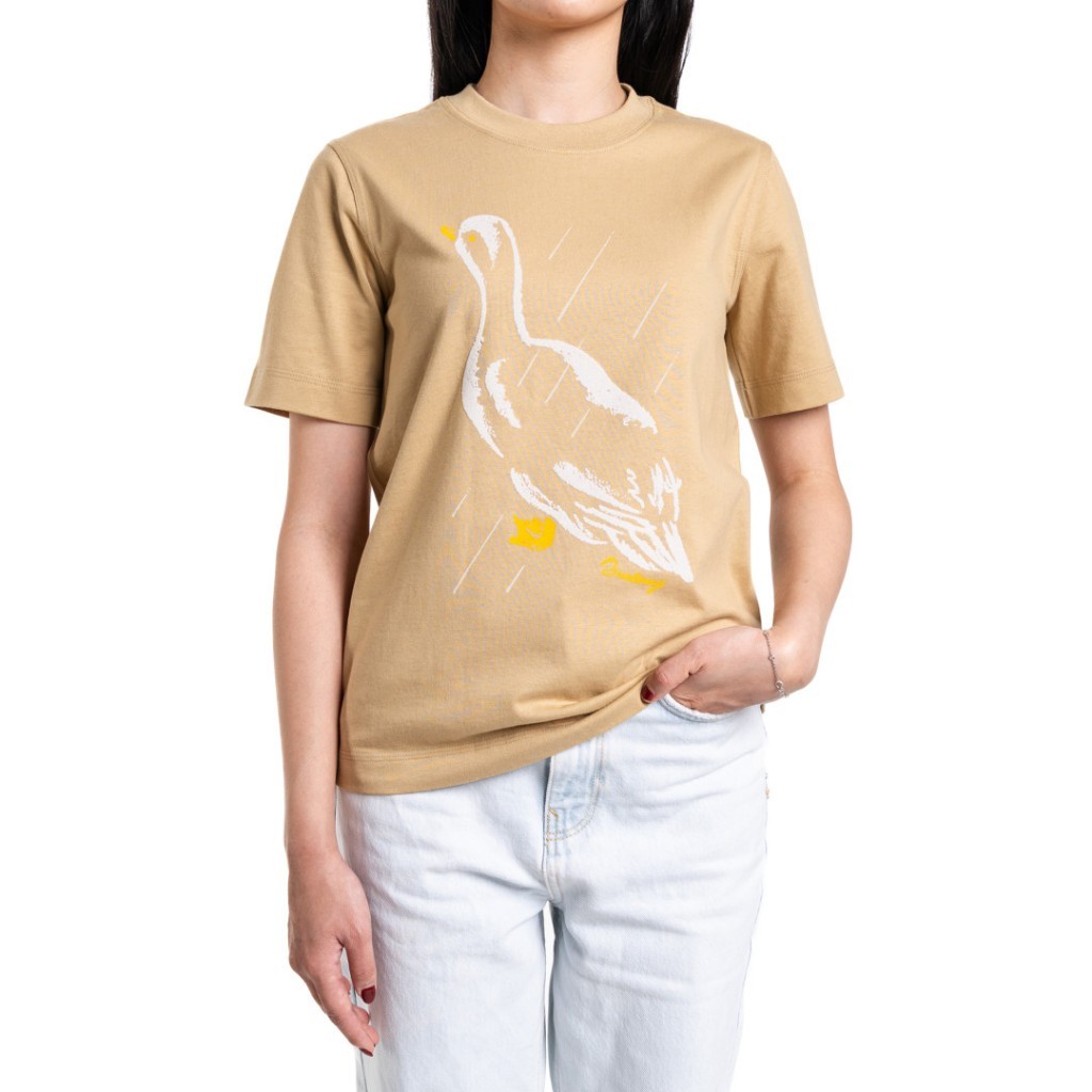 Duck logo print tshirt flax ( women ) C2290