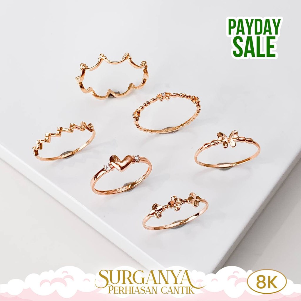 Macan Gold Cincin Emas Kadar 8K Cincin Model Variasi List