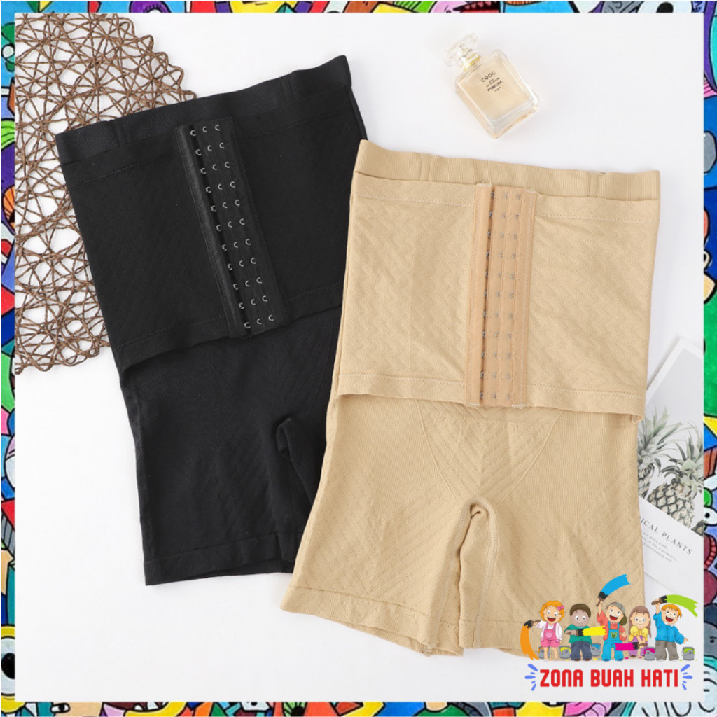 ZBH Korset Pengecil Perut 3 Kait Model Celana Pendek 6960 Highwaist Slim Pelangsing Perut dan Paha K