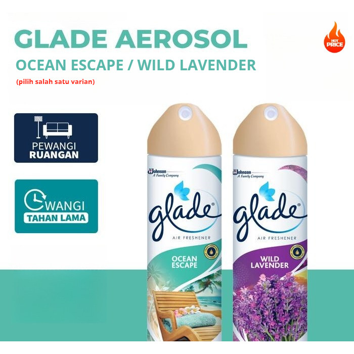 Glade Aerosol - Glade Aerosol Lavender / Ocean Escape 350gr