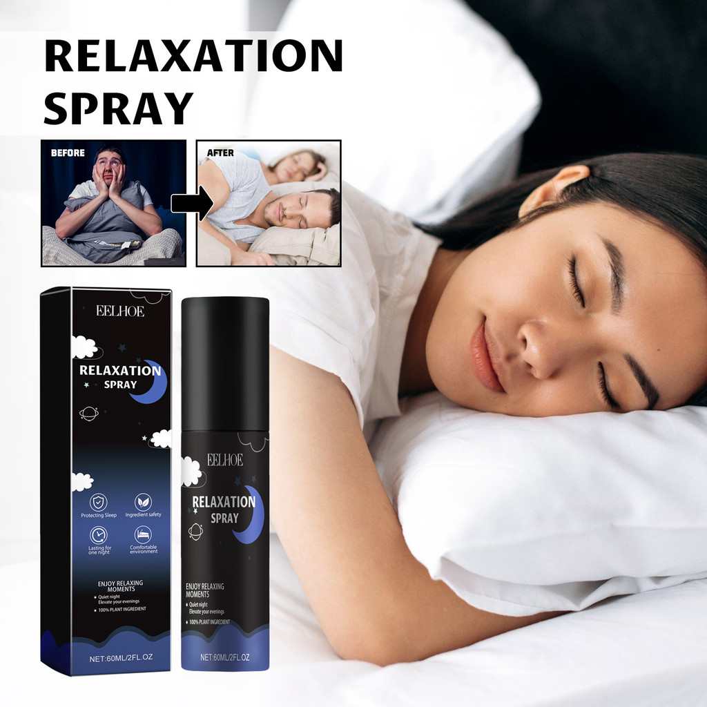 EELHOE Lavender Sleep Spray Care for Nighttime Sleep Peaceful Sleep Stress Relief Calming Spray