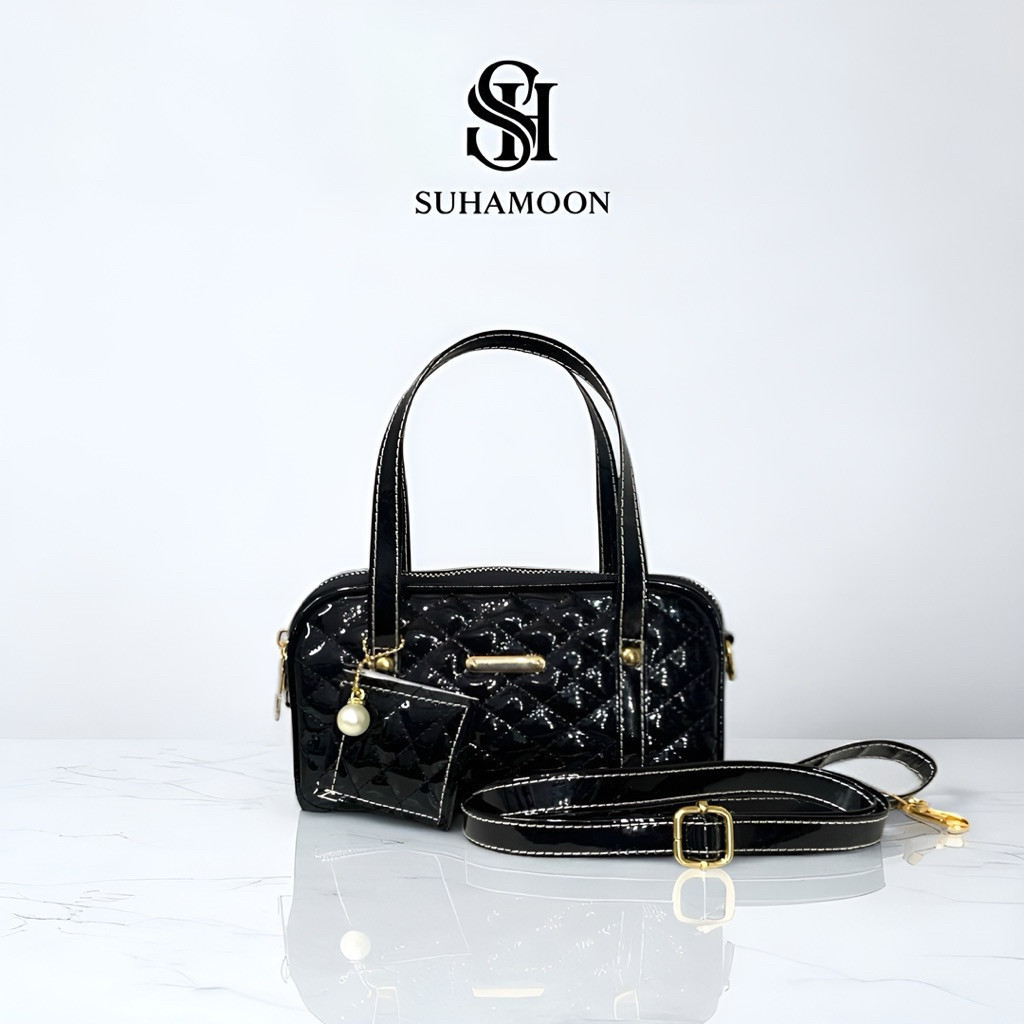 Tas Selempang Kecil Wanita – Tas Bapau Mini Muat HP Glossy Terbaru