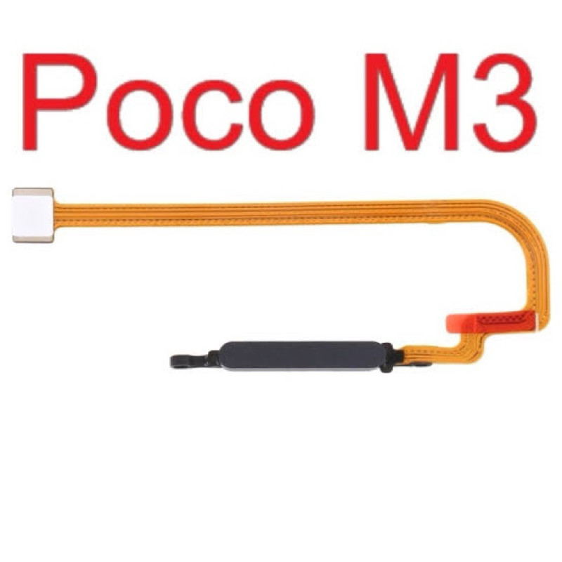 FLEXIBLE HOME FINGERPRINT SENSOR POCO M3 / REDMI 9T / TOMBOL ON OFF BERKUALITAS
