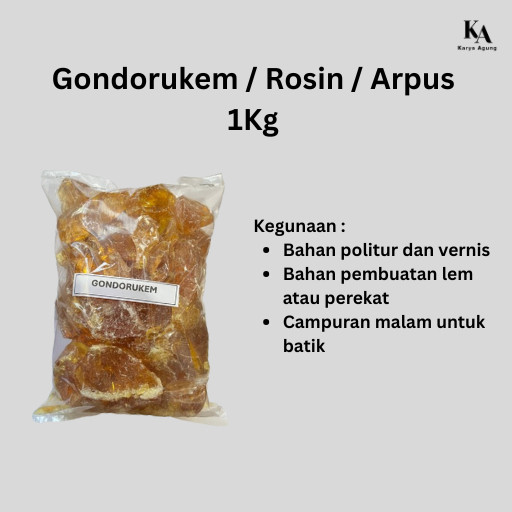 Gondorukem / Arpus / Siongka / Getah Pinus (1Kg)
