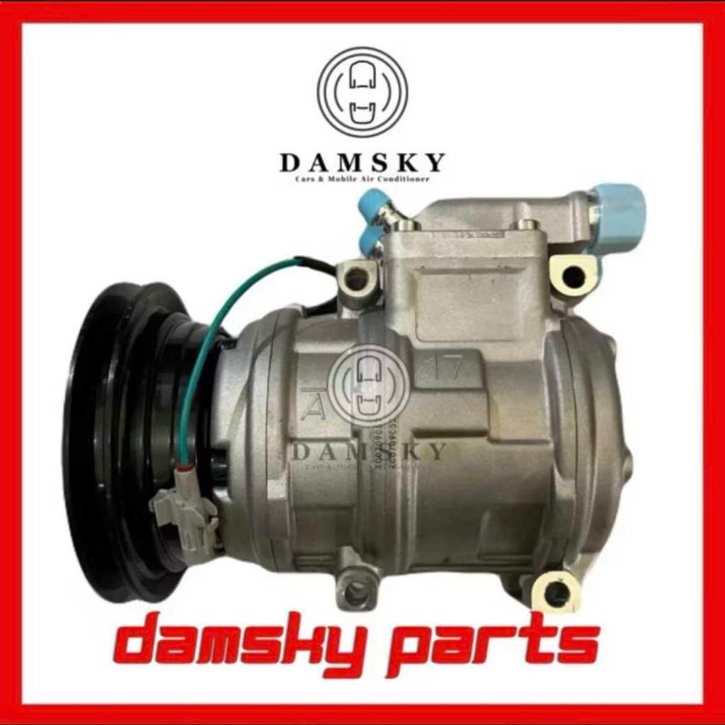 Kompresor Compressor AC Mobil Canter ELF Universal 10PA 17C ASSY Komplit Valve Atas