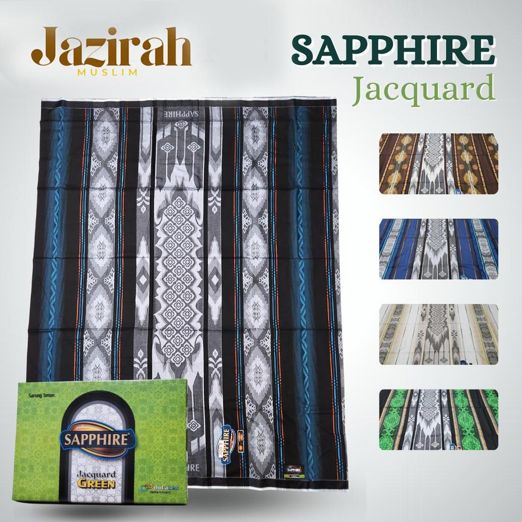 Sarung SAPPHIRE JACQUARD GREEN Grade GOLD  Jacquard