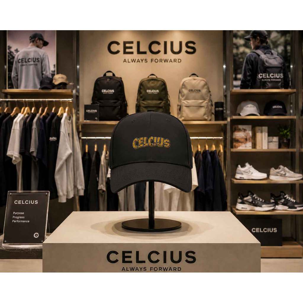 Topi CELCIUS Bordir Premium Original | Topi Baseball Pria Wanita Unisex Fashion Casual Streetwear Ou