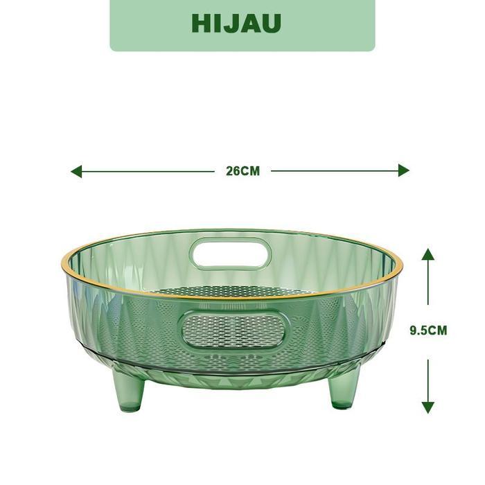 HOMINDO [COD] Rak Penyimpanan Putar 360 / Rak Putar Dapur / Rak Bumbu Transparan / Rak Kosmetik Tran